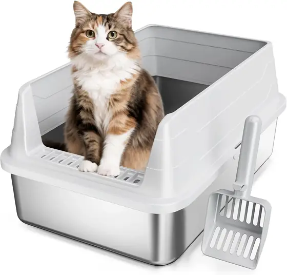 Stainless Steel Cat Litter Box,… — Photo 1