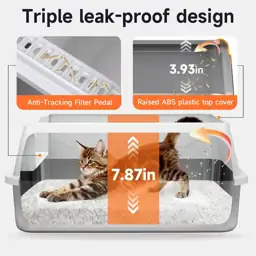 Stainless Steel Cat Litter Box,… — Photo 2