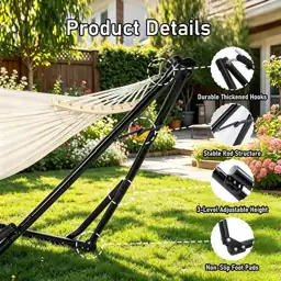 2-in-1 Hammock Chair, Foldable Steel… — Photo 4