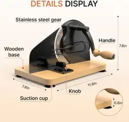 Manual Bread Slicer Adjustable Thickness,… — Photo 3