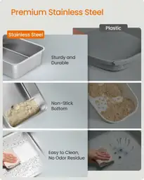 Feandrea Stainless Steel Cat Litter… — Photo 3