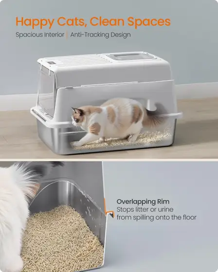 Feandrea Stainless Steel Cat Litter… — Photo 4