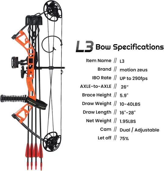 Junior Compound Bow, 10-40 lbs,… — Photo 3