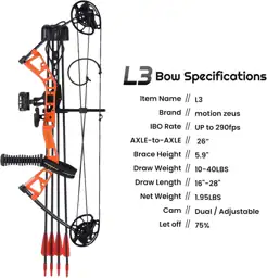 Junior Compound Bow, 10-40 lbs,… — Photo 3