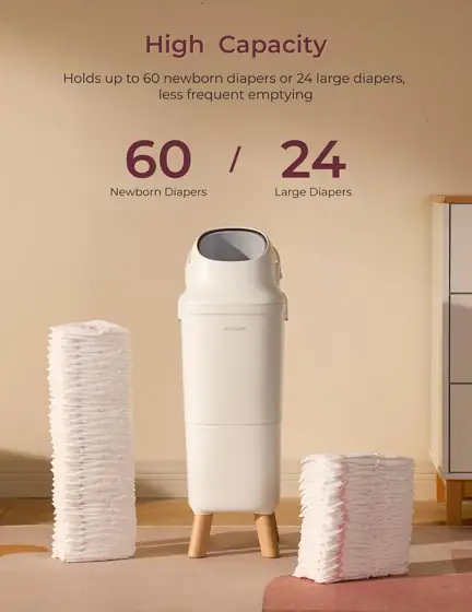 Momcozy Diaper Pail, Triple-Seal Odor… — Photo 4