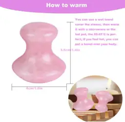 2 Pcs Rose Quartz Jade… — Photo 2