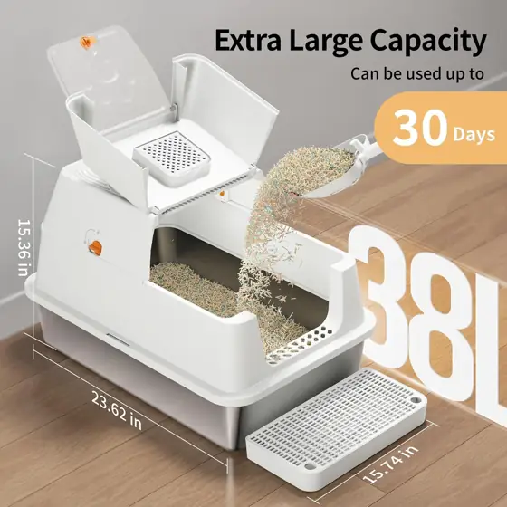 Stainless Steel Cat Litter Box… — Photo 4