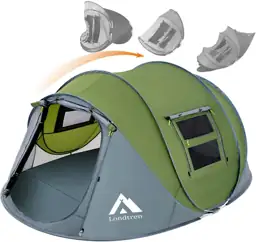 4-Person Easy Pop-Up Tent, Waterproof,… — Photo 1