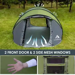 4-Person Easy Pop-Up Tent, Waterproof,… — Photo 4