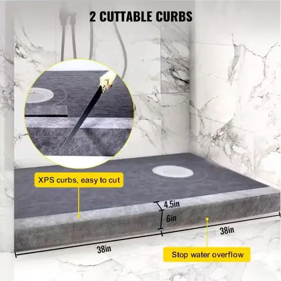 Shower Curb Kit 38 in.… — Photo 4