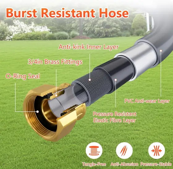 Retractable Garden Hose Reel 1/2… — Photo 4