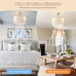 20" Boho Ceiling Fan with… — Photo 4