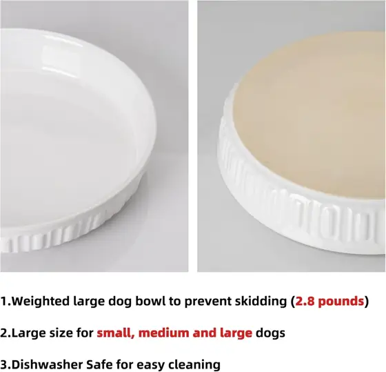 Fun Elements Shallow Dog Bowls,… — Photo 4