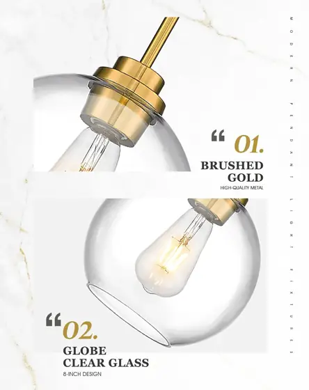 2 Pack Pendant Lights for… — Photo 2