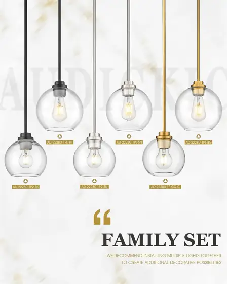2 Pack Pendant Lights for… — Photo 4