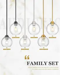2 Pack Pendant Lights for… — Photo 4