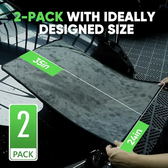KKV 2-Pack Microfiber Towels (35x24)… — Photo 3