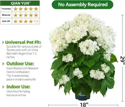 Artificial Hydrangea Tree 29" Tall… — Photo 4