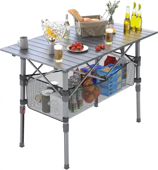 Portable Camping Table with Adjustable… — Photo 3