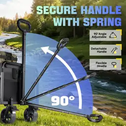 Collapsible Wagon Cart with Brakes… — Photo 3