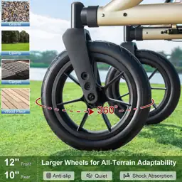 MAXWALK Rollator Walker for Seniors… — Photo 2