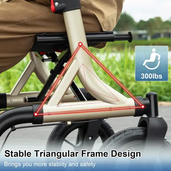 MAXWALK Rollator Walker for Seniors… — Photo 3