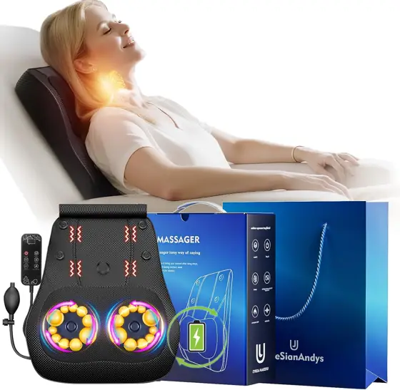 Back Massager with Heat, 20-Node… — Photo 1