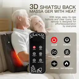 Back Massager with Heat, 20-Node… — Photo 4