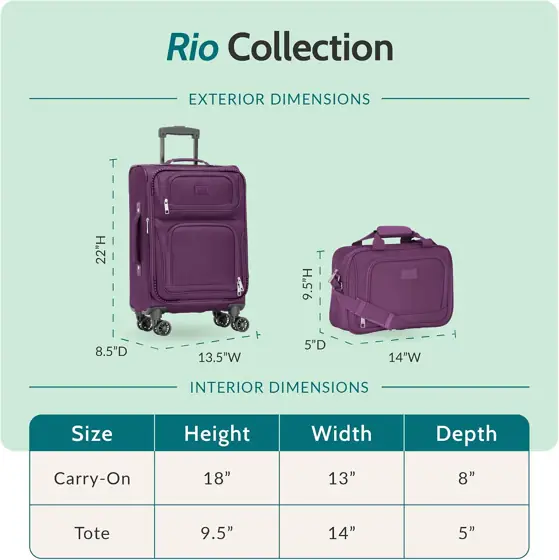 U.S. Traveler Rio Lightweight Softside… — Photo 2