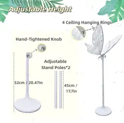 TRAVELER Butterfly Floor Lamp -… — Photo 3
