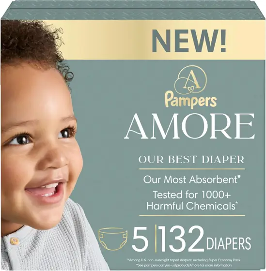 NEW Pampers Amore Diapers, Size… — Photo 1