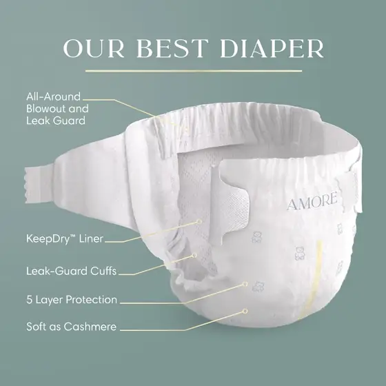 NEW Pampers Amore Diapers, Size… — Photo 2