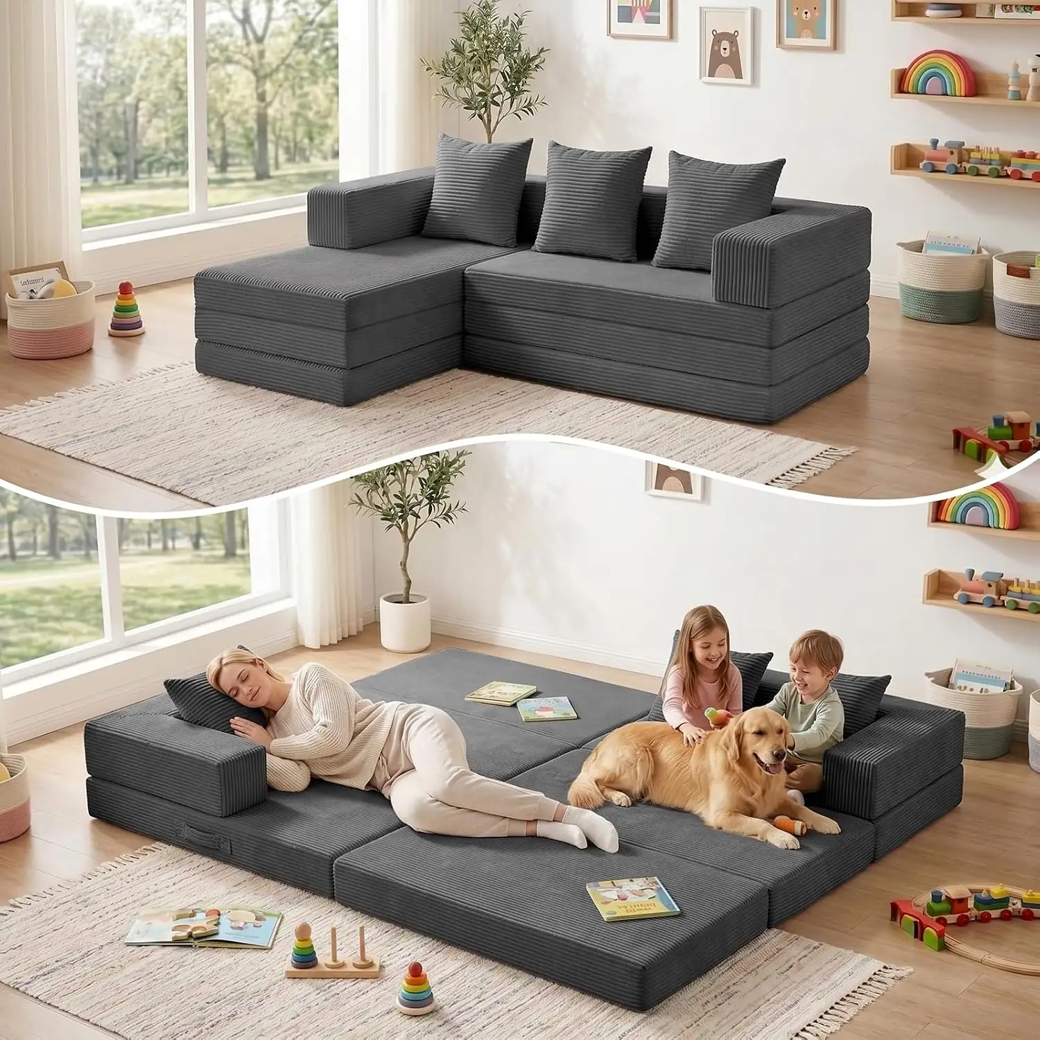 Boneless Convertible Sleeper Sofa Bed,… — Photo 1