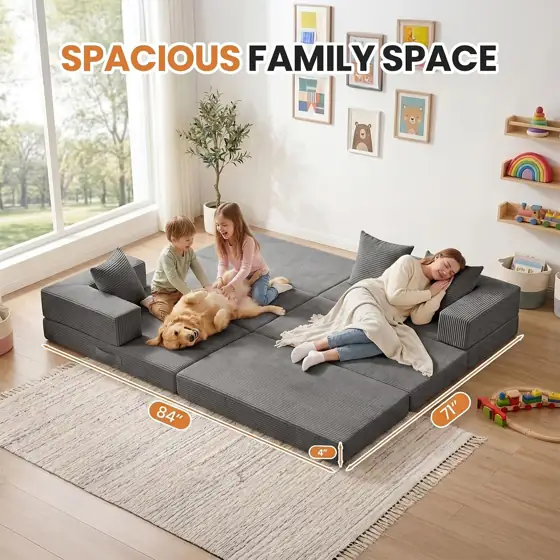 Boneless Convertible Sleeper Sofa Bed,… — Photo 3