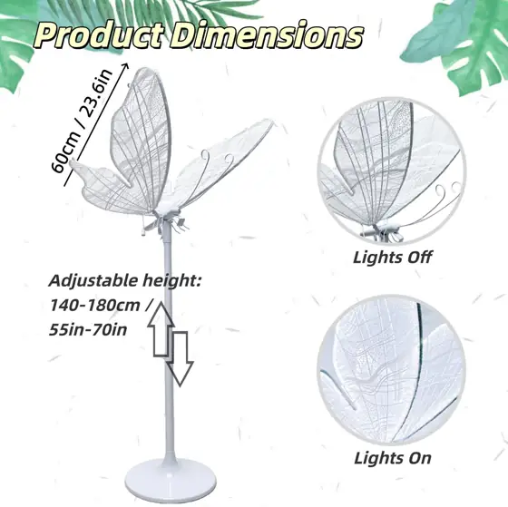 TRAVELER Butterfly Floor Lamp -… — Photo 2