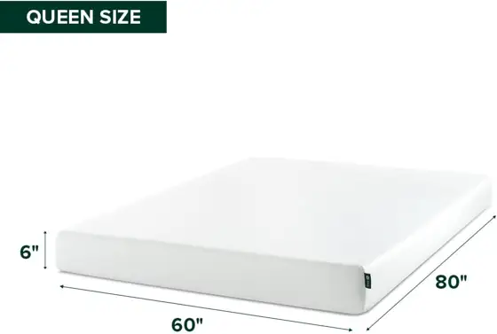 Zinus 6 Inch Queen Green… — Photo 2