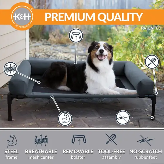K&H Bolster Dog Cot Cooling… — Photo 2