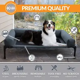 K&H Bolster Dog Cot Cooling… — Photo 2