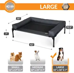 K&H Bolster Dog Cot Cooling… — Photo 4