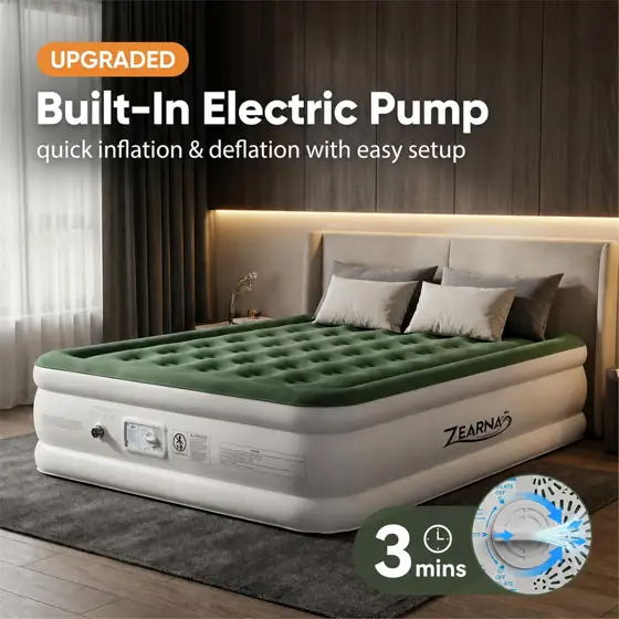 Zearna King Size Air Mattress… — Photo 4