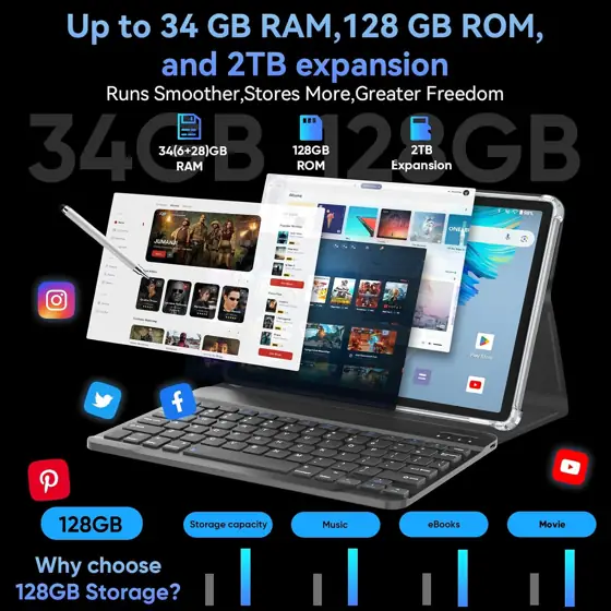 HNVHNV Android 11-inch Tablet with… — Photo 3