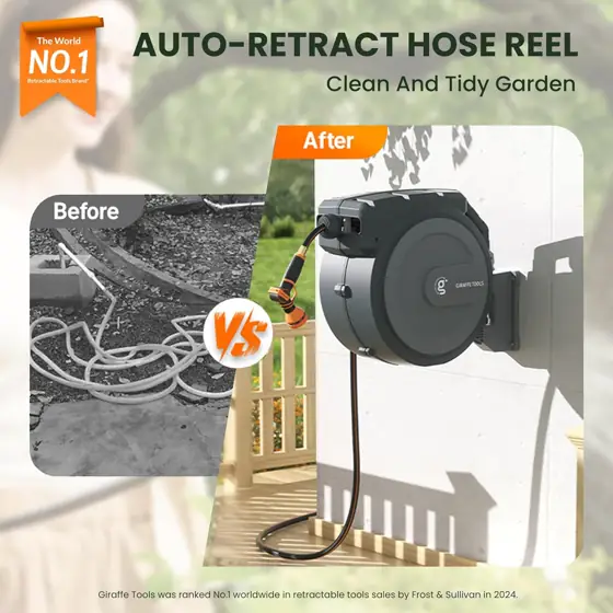 Giraffe Tools Retractable Garden Hose… — Photo 2