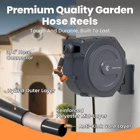 Giraffe Tools Retractable Garden Hose… — Photo 4