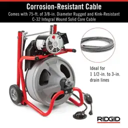 RIDGID K-400 Drain Cleaning Snake… — Photo 4