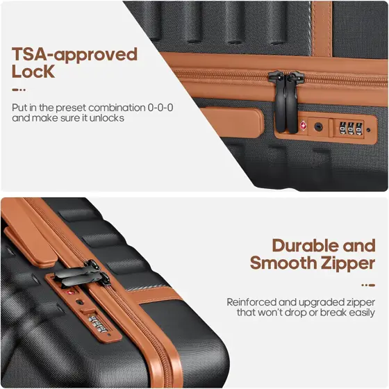 UKEIN Luggage Sets 3Piece, Carry… — Photo 4