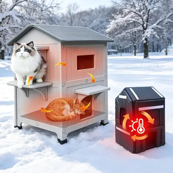 100% Insulated Outdoor Cat Houses… — Photo 1