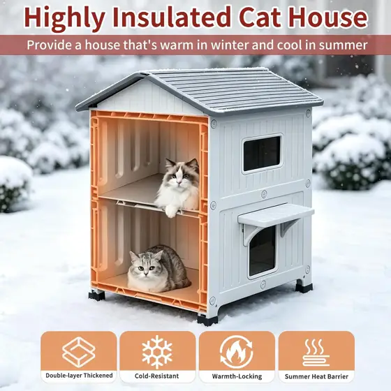 100% Insulated Outdoor Cat Houses… — Photo 2