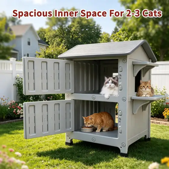 100% Insulated Outdoor Cat Houses… — Photo 3