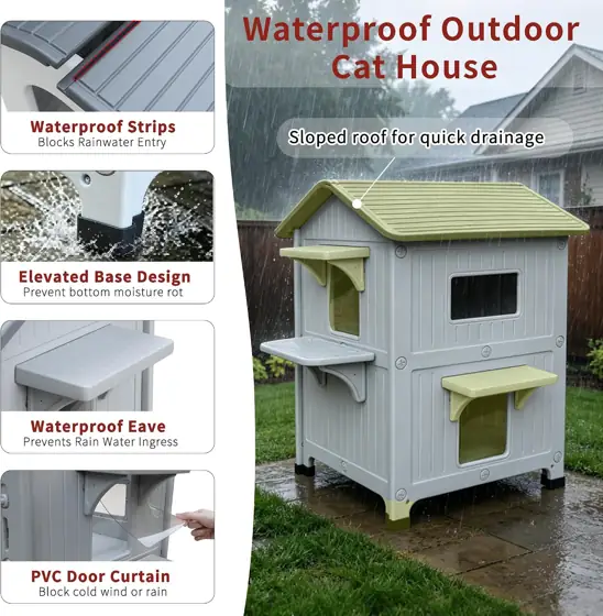 100% Insulated Outdoor Cat Houses… — Photo 4