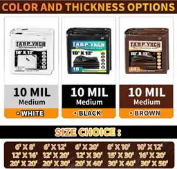 Brown Tarp 20x30 Feet, 10… — Photo 2